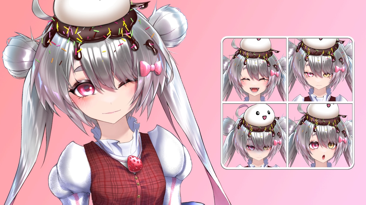 Live2Dモデルをイラストから一括制作します イラスト+モデリングで\40,000! 格安高品質高可動域! イメージ1