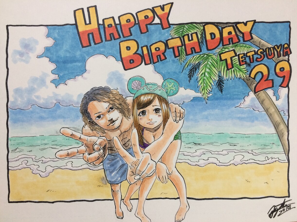 似顔絵、ポスター、etc…を描かせて頂きます アナログならではの迫力や感動を大切にしています！ イメージ4