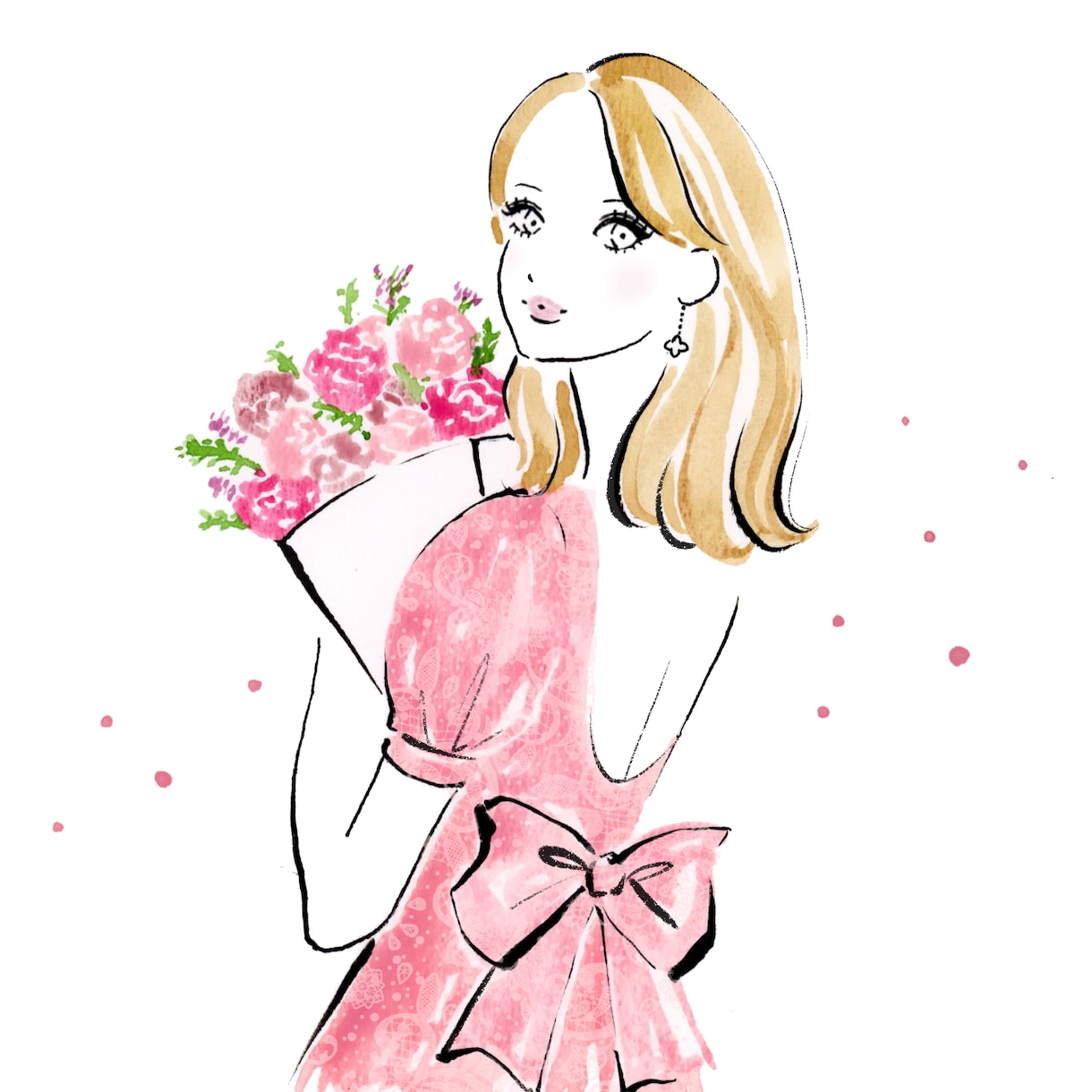 心ときめくお洒落な人物イラストをお描きします SNSアイコン、プロフィール用におすすめ♪ イメージ3