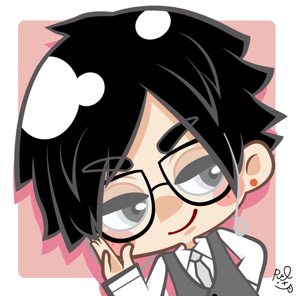SNSアイコンにおすすめ！デフォルメ似顔絵描きます かわいい雰囲気を出したい方に(#^^#) イメージ1