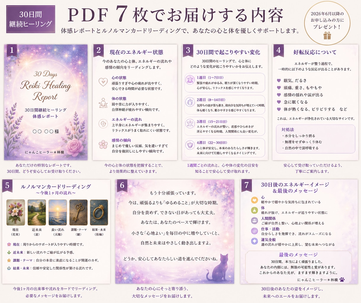 30日間受け取り！レイキで波動を整えます 有資格者が毎日あなたへ癒しのエネルギーをリアルタイムでお届け イメージ2