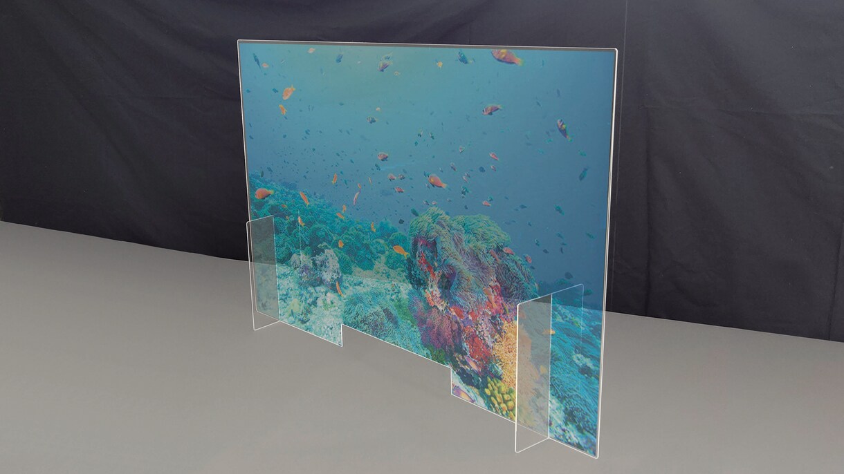 オリジナルのアクリルパーテーション作成いたします 飛沫を防げる仕切り版のサイズや形や色などオリジナルで作成 イメージ3