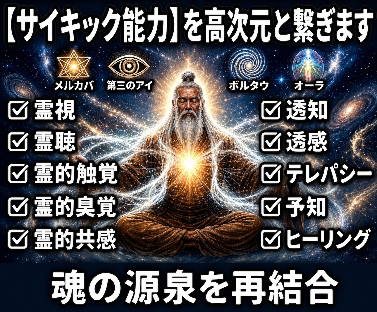 28：サイキック能力源を高次元へ繋ぎ覚醒促します 能力の源泉を高次元に再接続し本来のポテンシャルを引き出します イメージ1