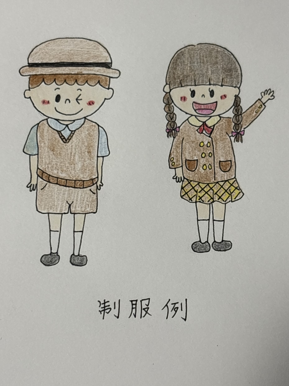 幼稚園･保育園で使えるイラスト描きます 園の制服、体操服、特別なポーズなんでも可能！ イメージ2