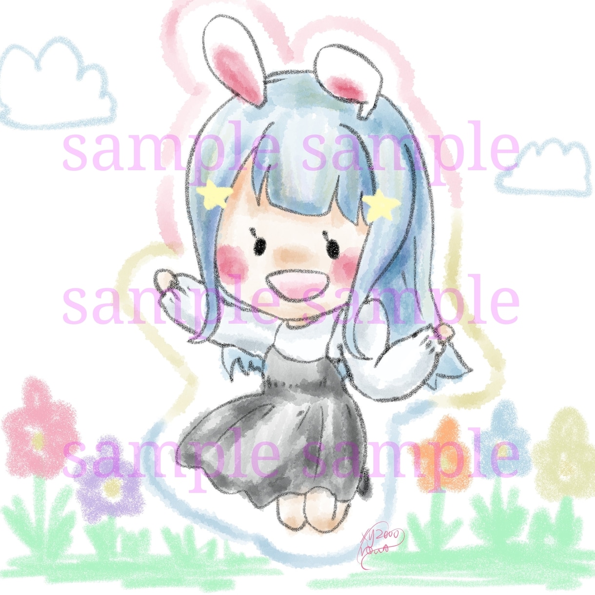 ミニキャラ描きます 全身でも、顔だけでも、差分もお受けします(有料) イメージ2
