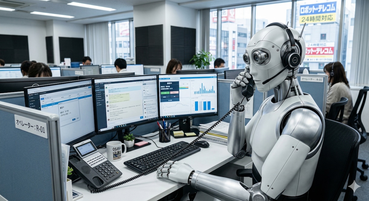 御社専用のAI電話オペレータシステムを構築します 深夜・休日もAIが24時間受付・営業対応 イメージ1