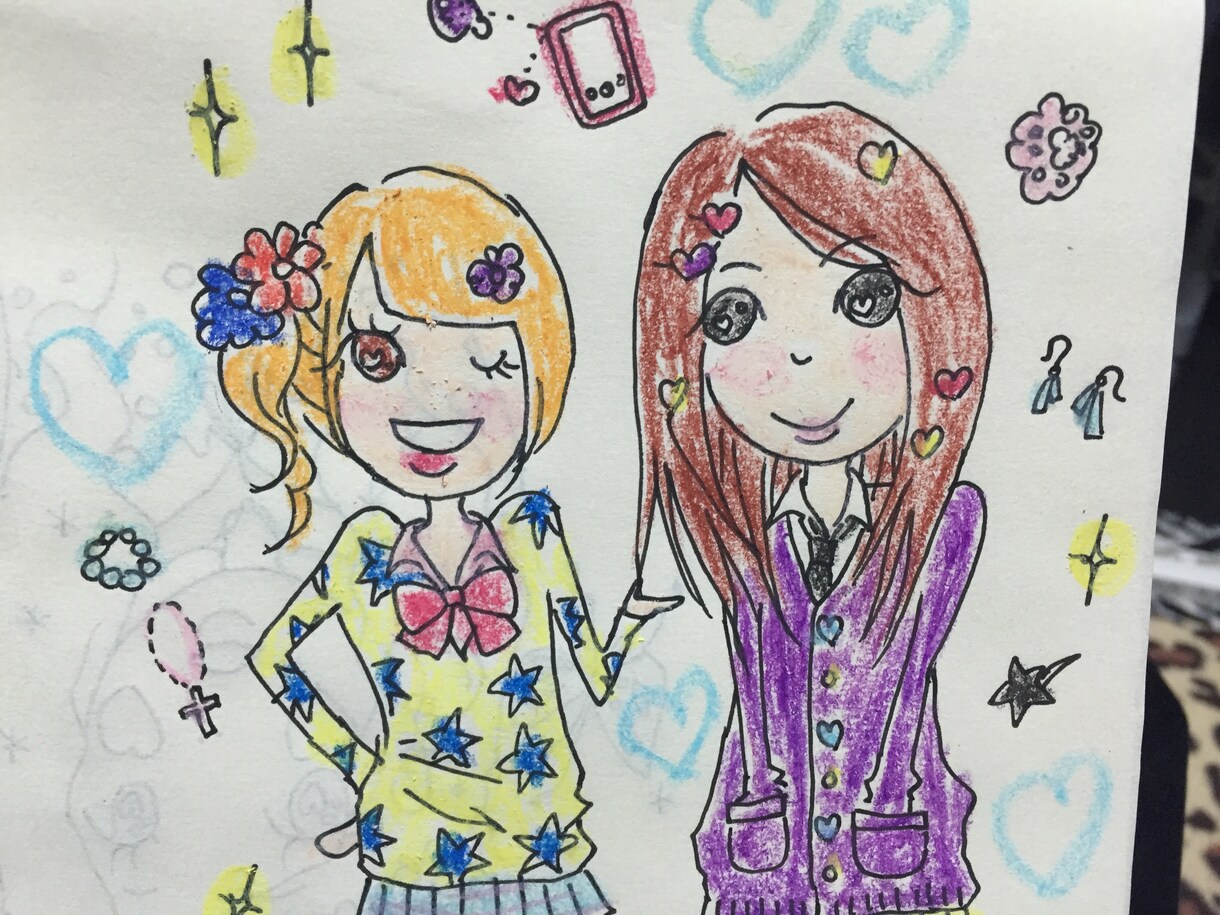 娘さんを持つお母様！小学生向けのぬり絵、作成します！ イメージ2