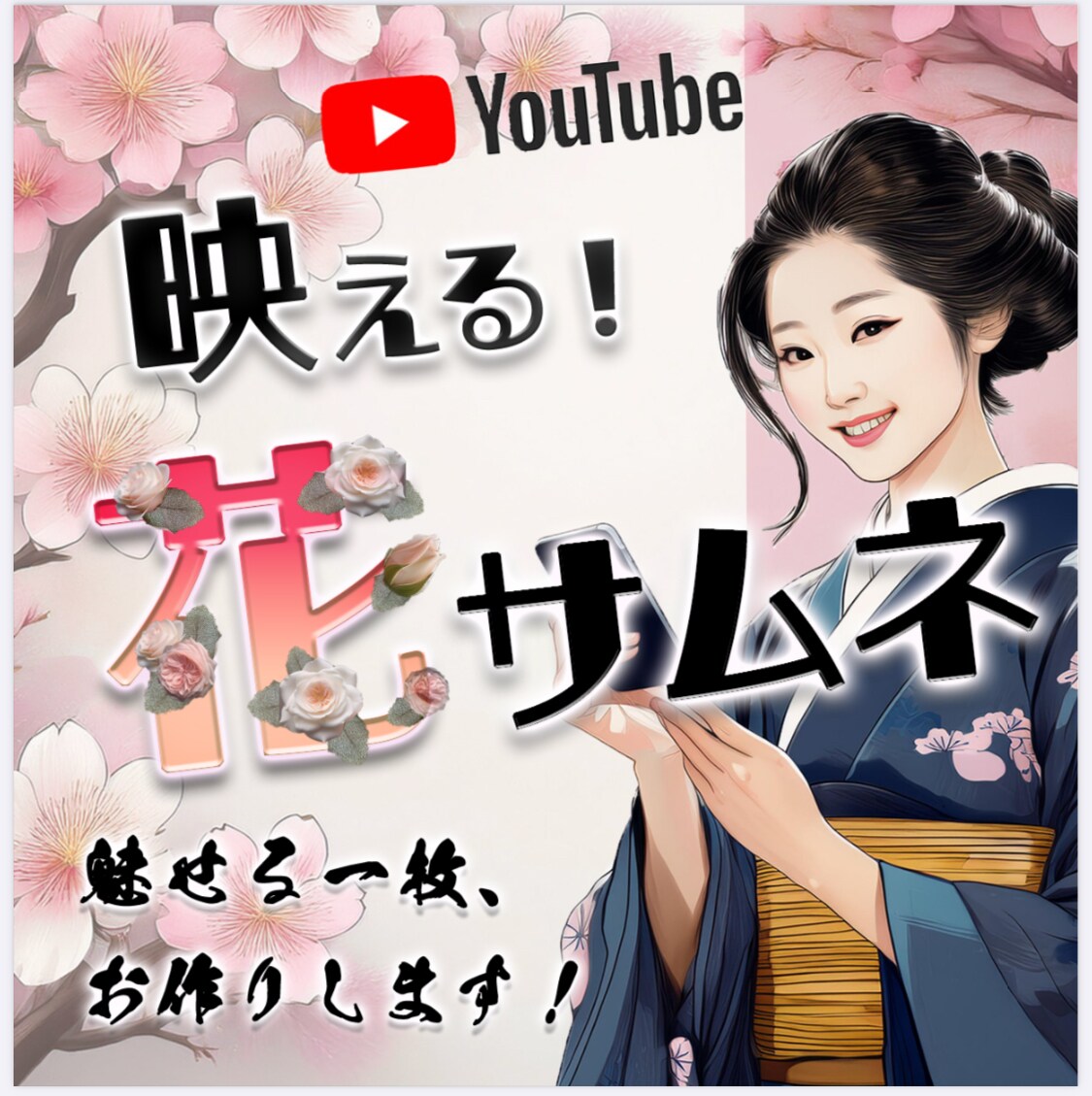 魅せる！YouTubeサムネイルつくります YouTube再生数増やしたい方へ♬ イメージ1