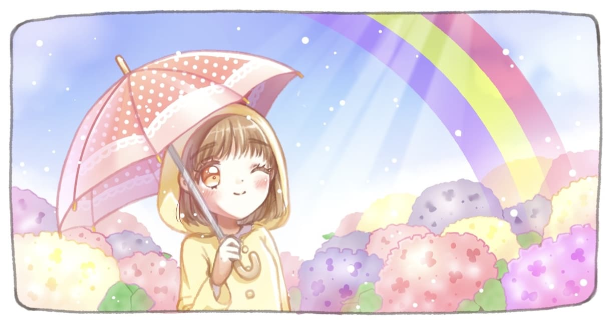 やさしく可愛い水彩風の一枚絵を描きます ほんわかした女の子や物語のある場面を丁寧に描きます イメージ2