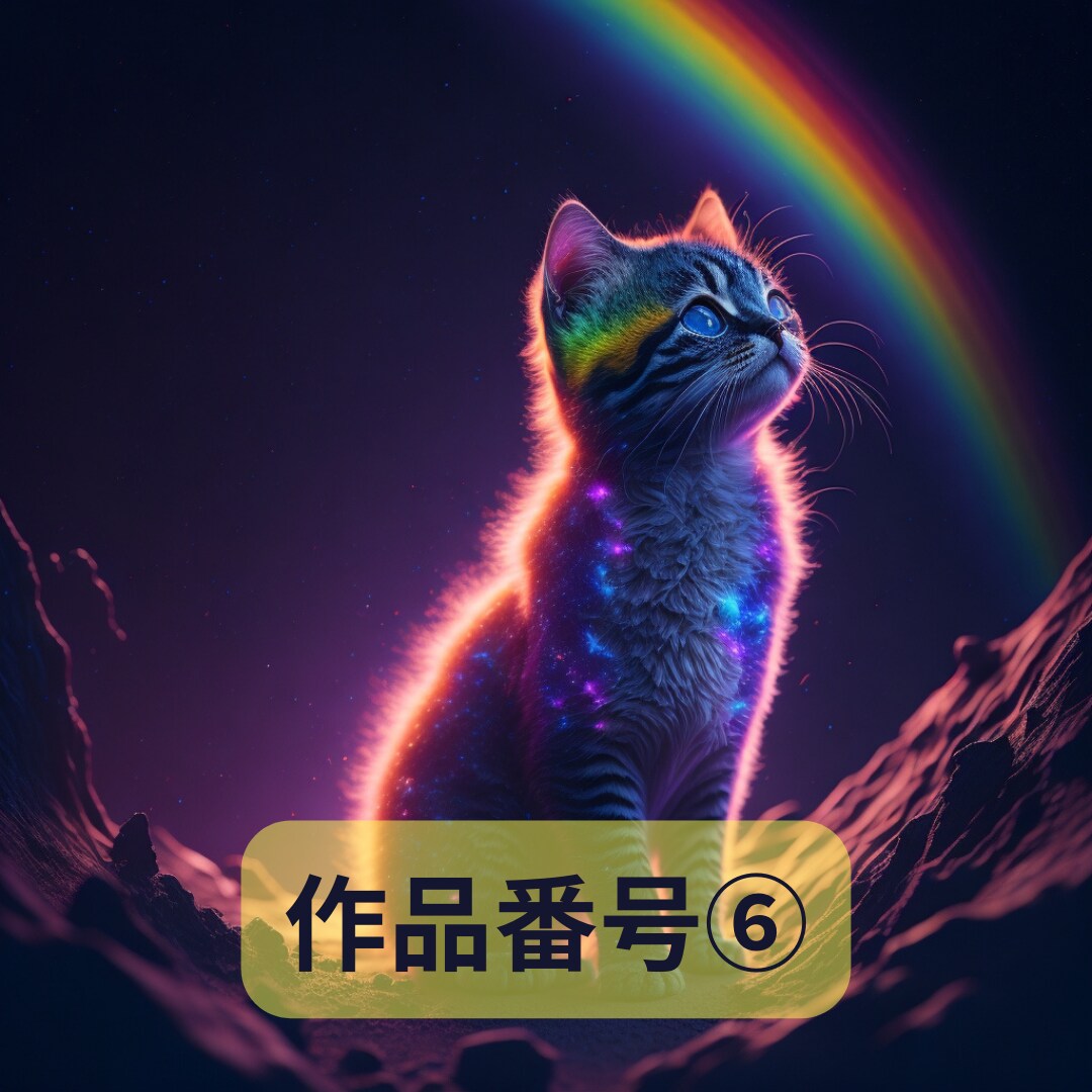 商用可!!　猫アート作品販売します 各種SNSでアイコンとしても使える非常に芸術的な猫アートです イメージ7
