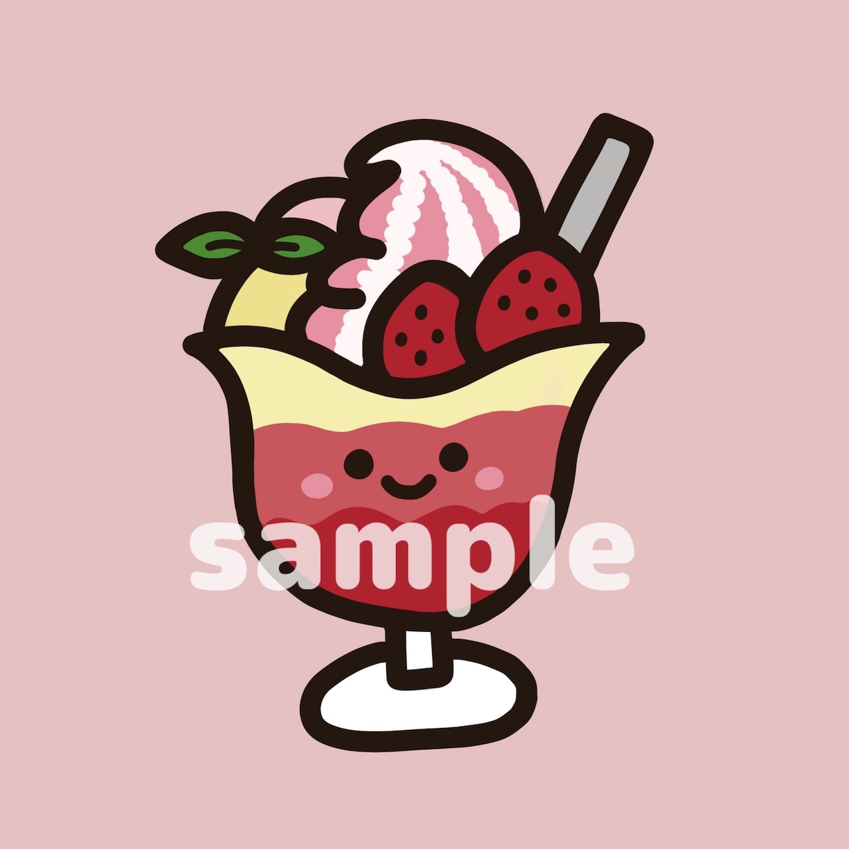 最短即日❤︎2000円可愛い食べ物アイコン作れます お気に入りの食べ物イラストをアイコンにしてみませんか？ イメージ3