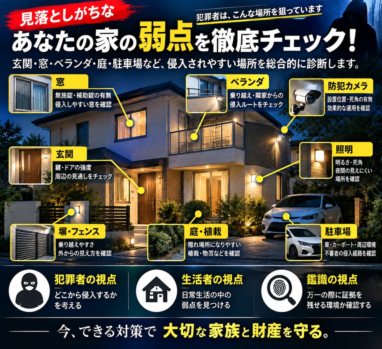 元鑑識経験者が空き巣対策を診断します 犯罪者×鑑識の視点で自宅の弱点をチェック イメージ2