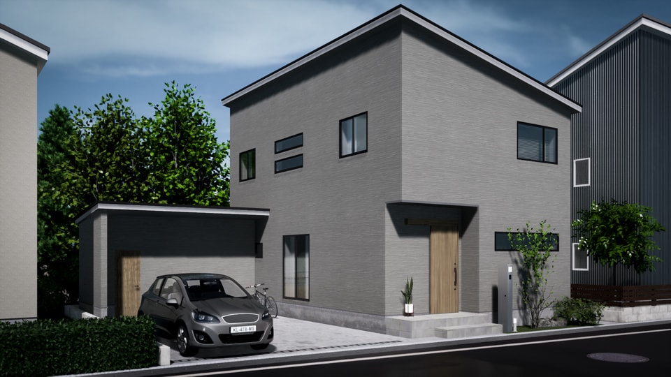 建築士が『新築住宅』の外壁をコーディネイトします パースで住宅の外壁カラーや柄のパターンを作成します イメージ4