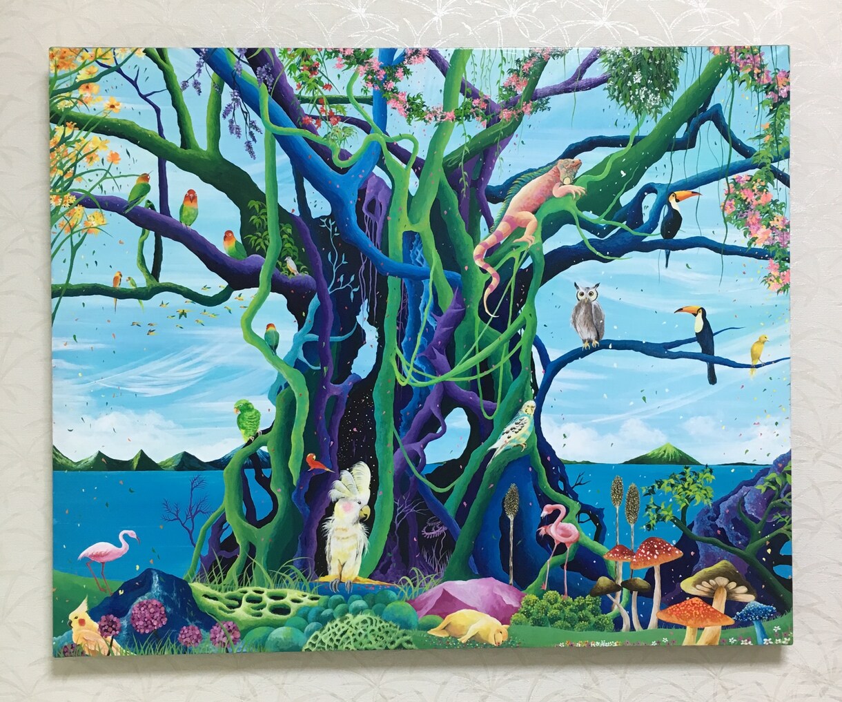 幻想風景をアクリル絵画でお届け致します 癒しの絵画、自宅に飾りませんか イメージ5