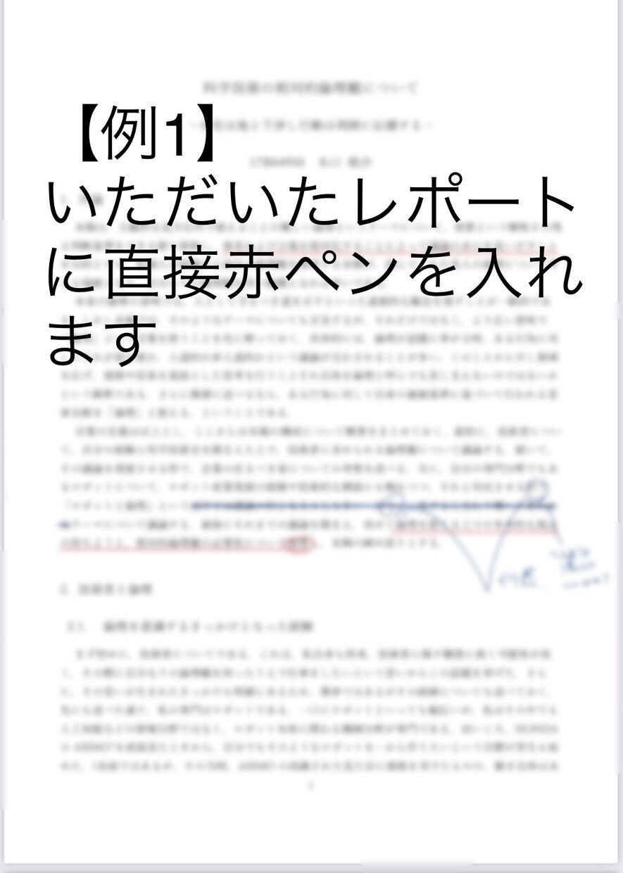 元国語教員が文章を添削、校正、リライトします あなたの文章に直接赤を入れて添削します！ イメージ1