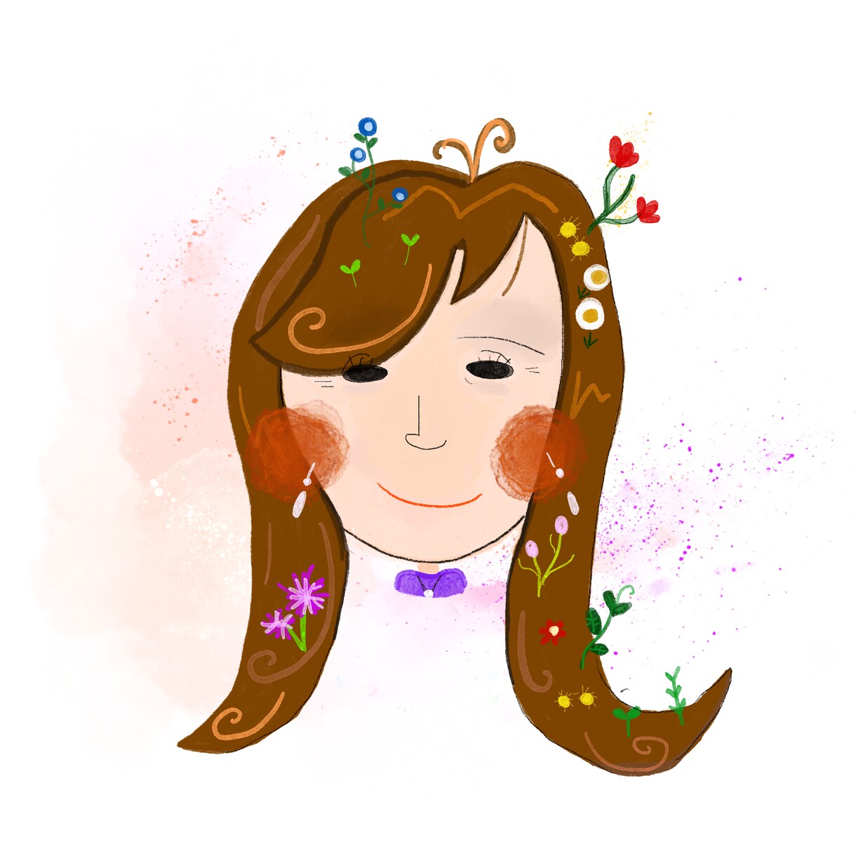 個性的で華やかな似顔絵を描きます どんな人にも幸せの花を咲かせたハッピーな似顔絵描きます！ イメージ3