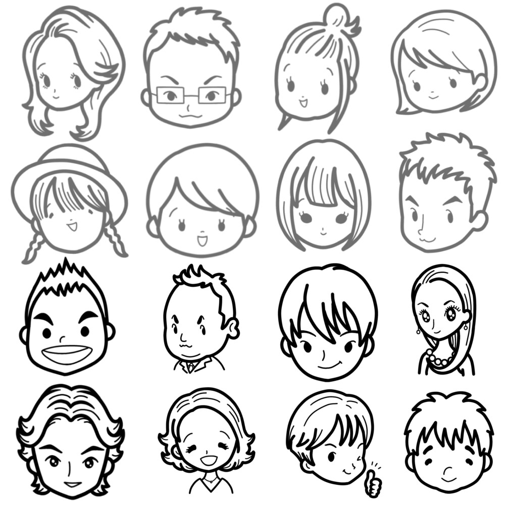 SNSアイコンに適したシンプル似顔絵を制作します 画家経験あり。貴方らしい似顔絵をお描きします。 イメージ6