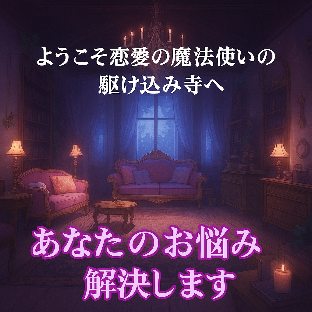 恋愛の魔法使いがあなたのお悩み解決します ようこそ恋愛の魔法使いの駆け込み寺へ イメージ1
