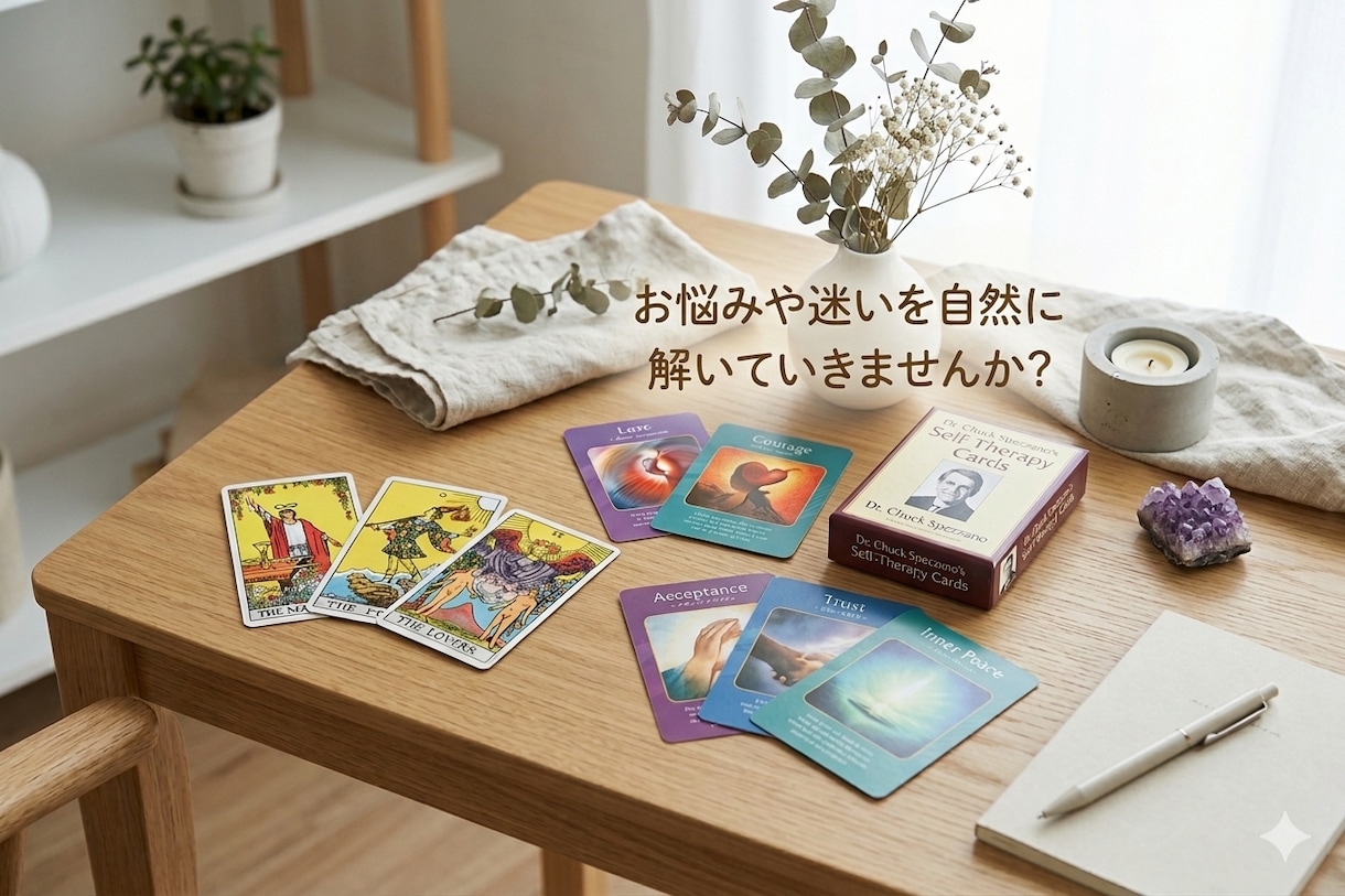 タロット・セルフセラピーカードで5往復鑑定致します 運勢と潜在意識を発見し豊かな未来へ後押し。タイムウェーバーも イメージ2