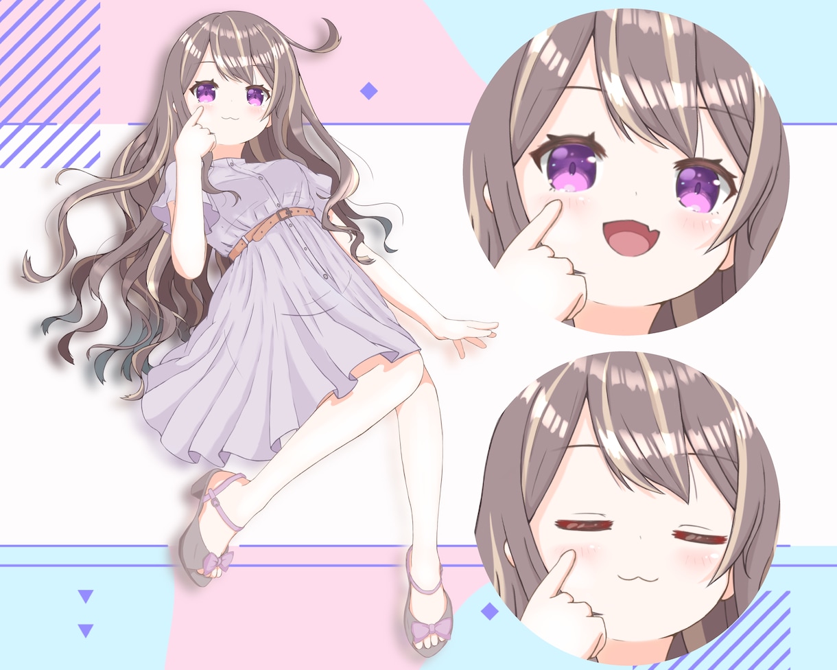 アニメ塗りっぽい女の子描きます アイコン・立ち絵・サムネに使えるイラスト描きます！！！！ イメージ3