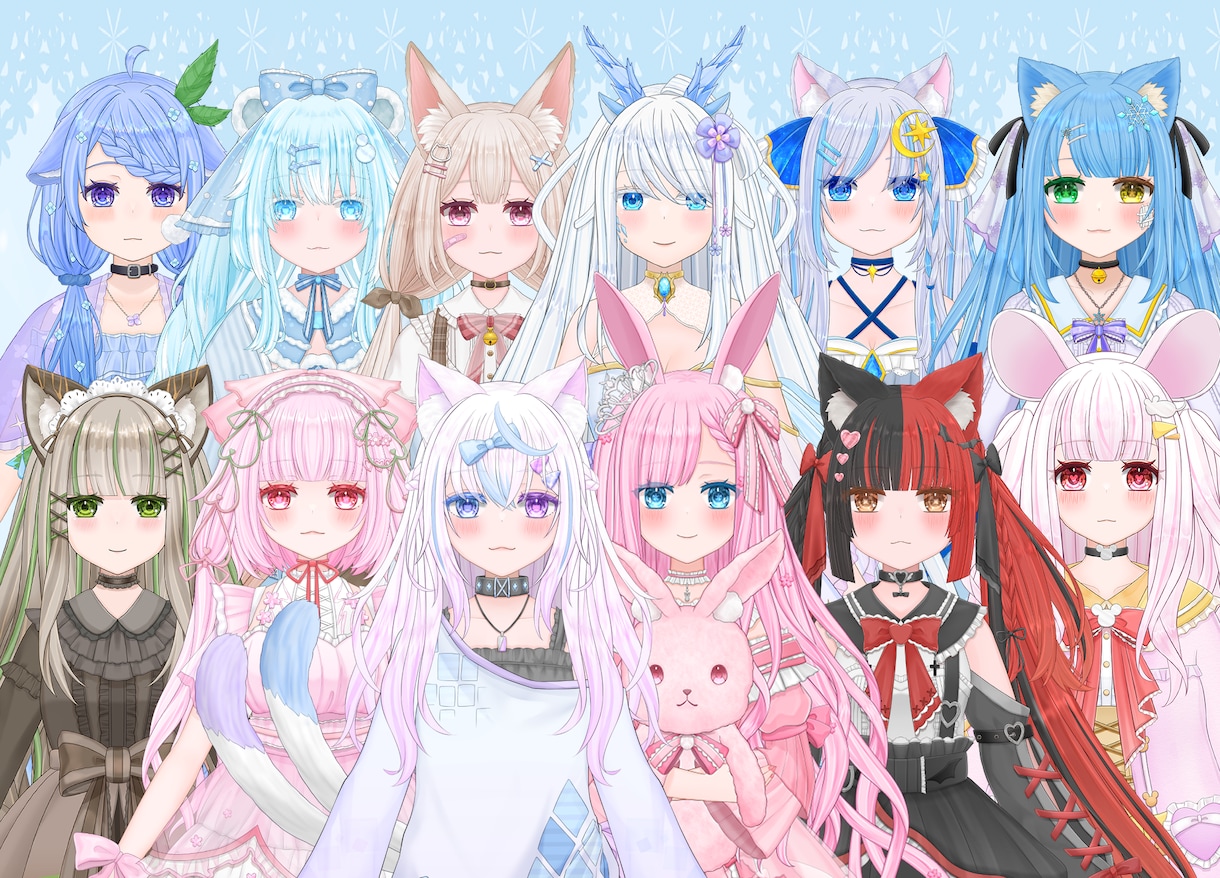 Vtuber用のLive2Dモデル制作いたします キャラデザからモデリングまで、全行程対応いたします✨ イメージ1