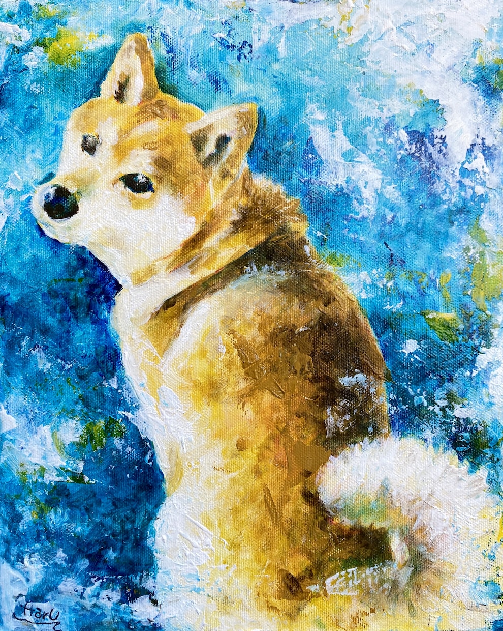 ペットの似顔絵を油絵で描きます 犬や猫など何でもOK!高級感のある油絵で記念に残しませんか？ イメージ3