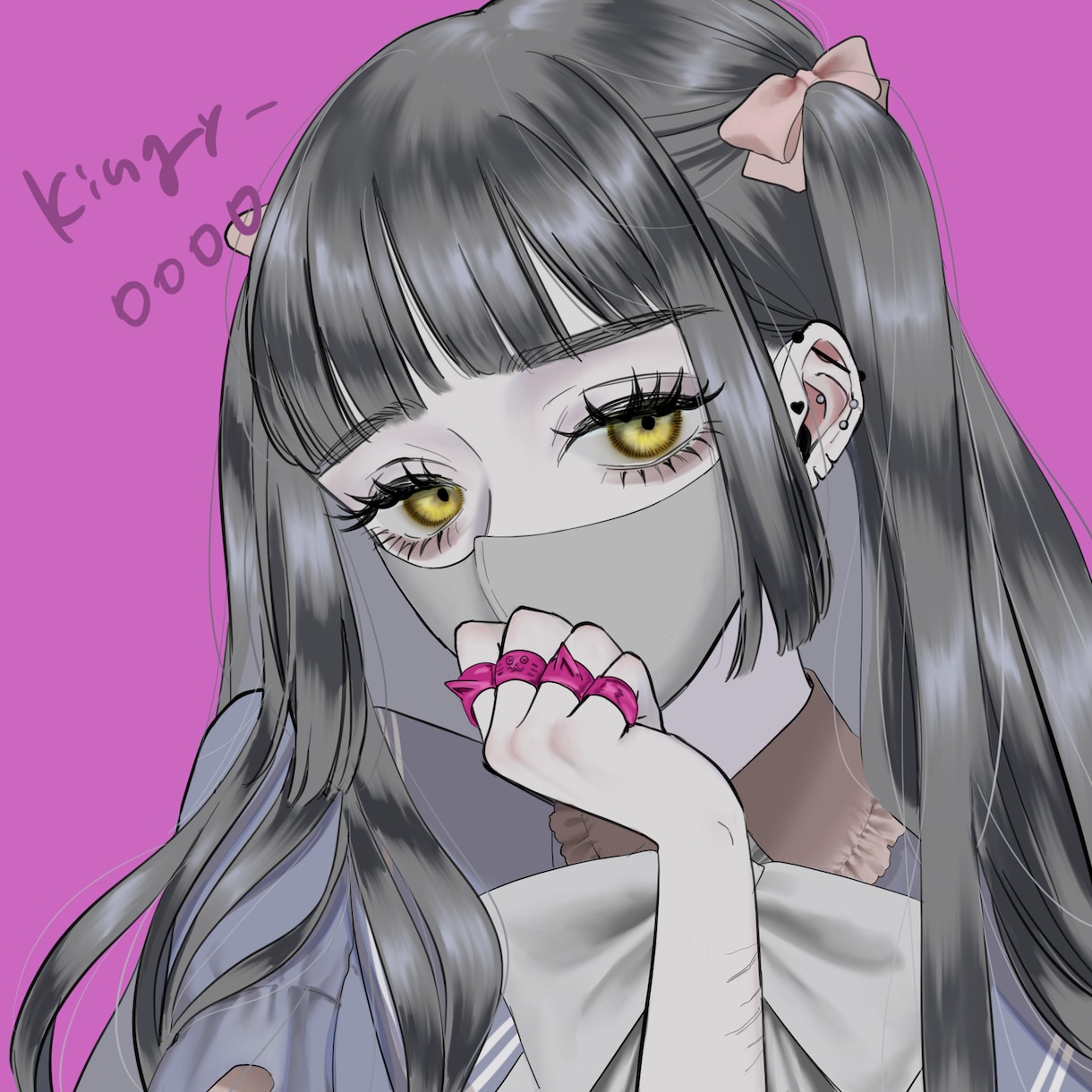 最短1日！目が印象的な女の子イラスト描きます イメージからあなただけの可愛い女の子イラスト制作します！ イメージ6