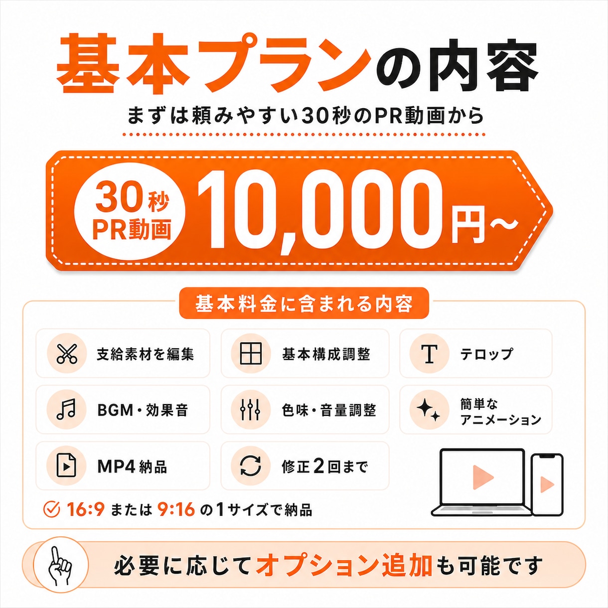 お持ちの素材から、伝わるPR動画を制作します 商品・サービスの魅力を短く分かりやすく動画化します イメージ3