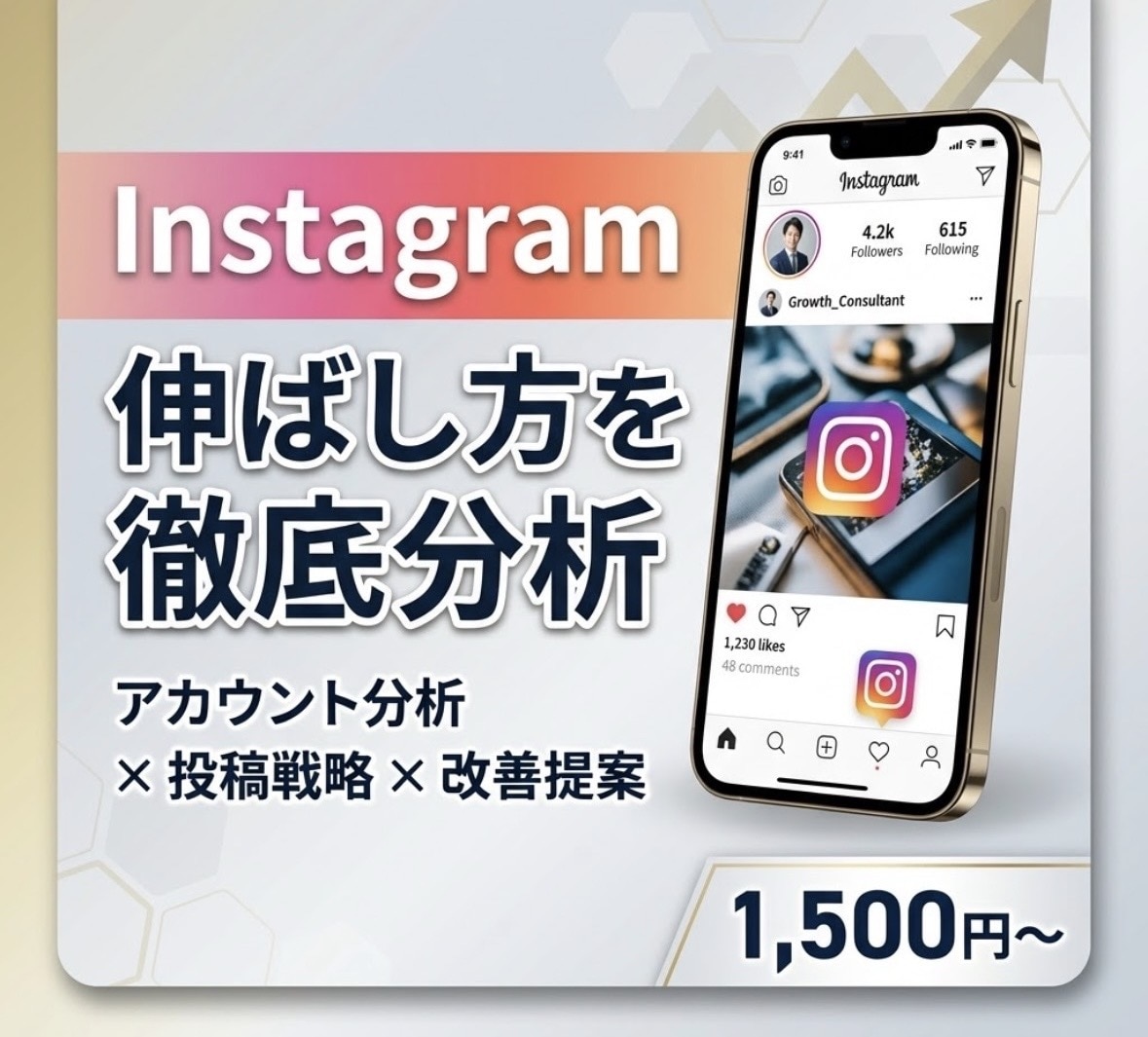 Instagramを伸ばす方法を提案します フォロワー・集客につながる運用をサポート イメージ1