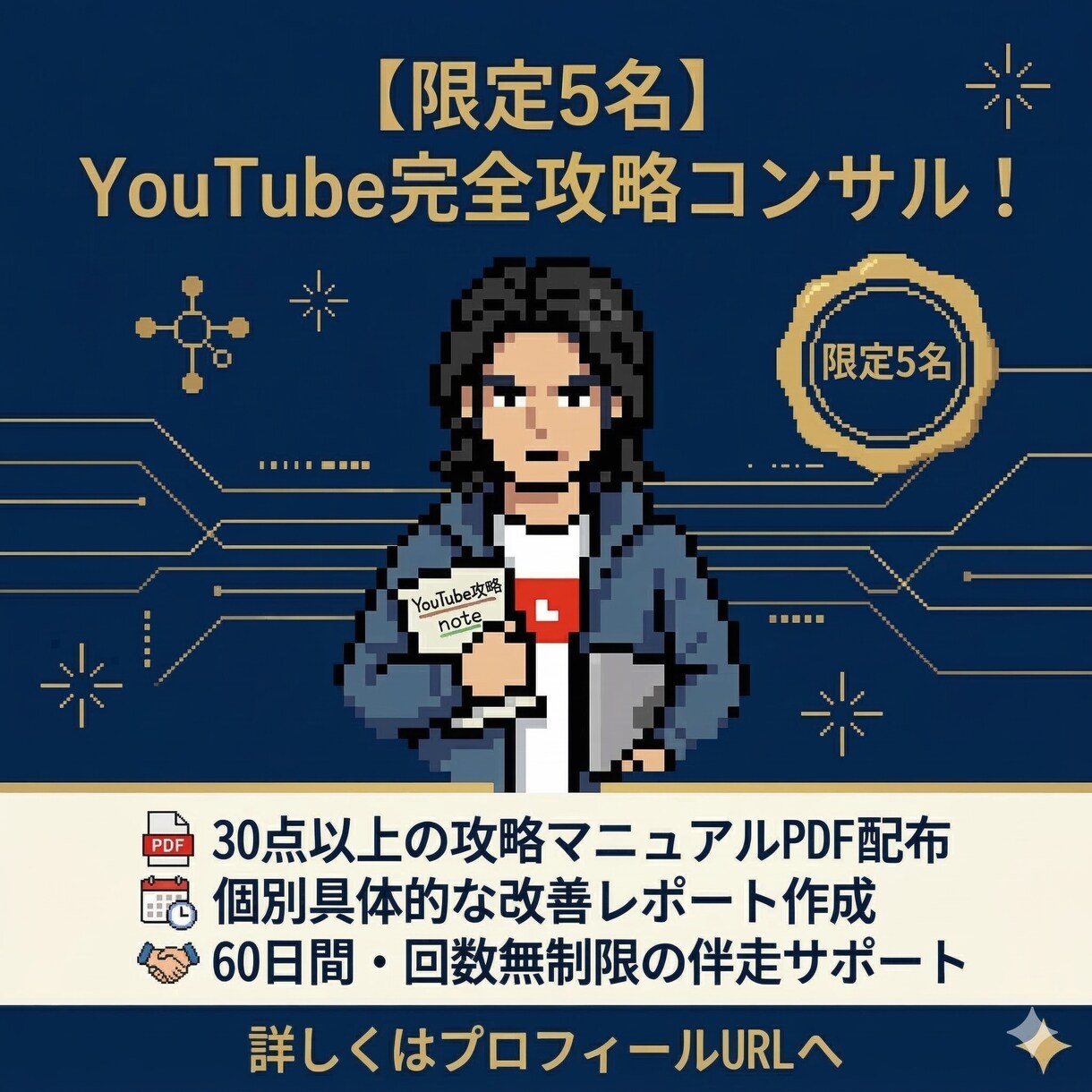 YouTube攻略PDF×コンサル提供します あなたのチャンネルの伸ばし方、改善点をプロデュースします。 イメージ2