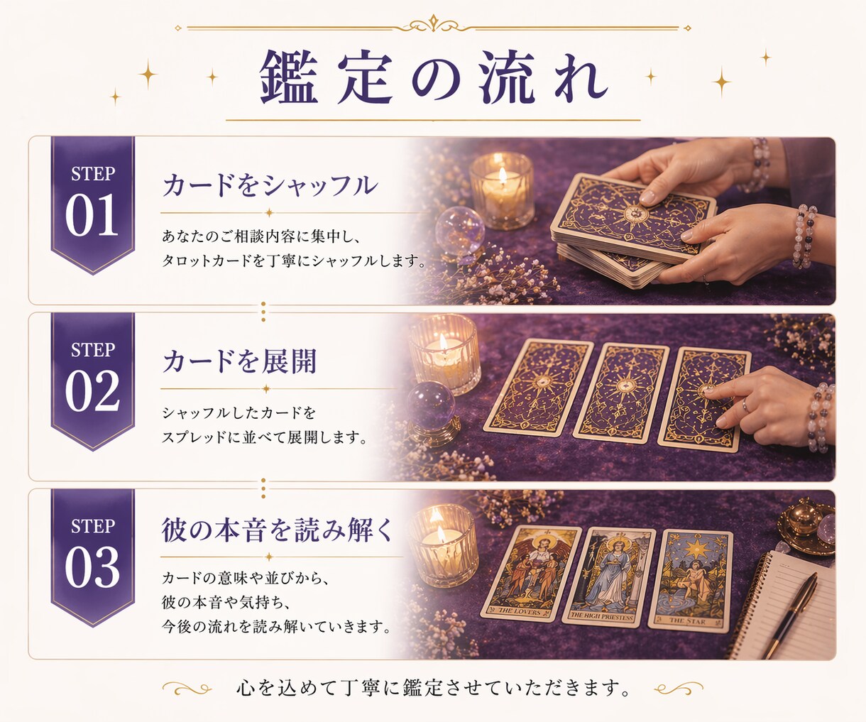 不倫】この関係は続く？彼との未来をタロットで視ます 待ち続けた先に、あなたは後悔せず、笑えますか？ イメージ9
