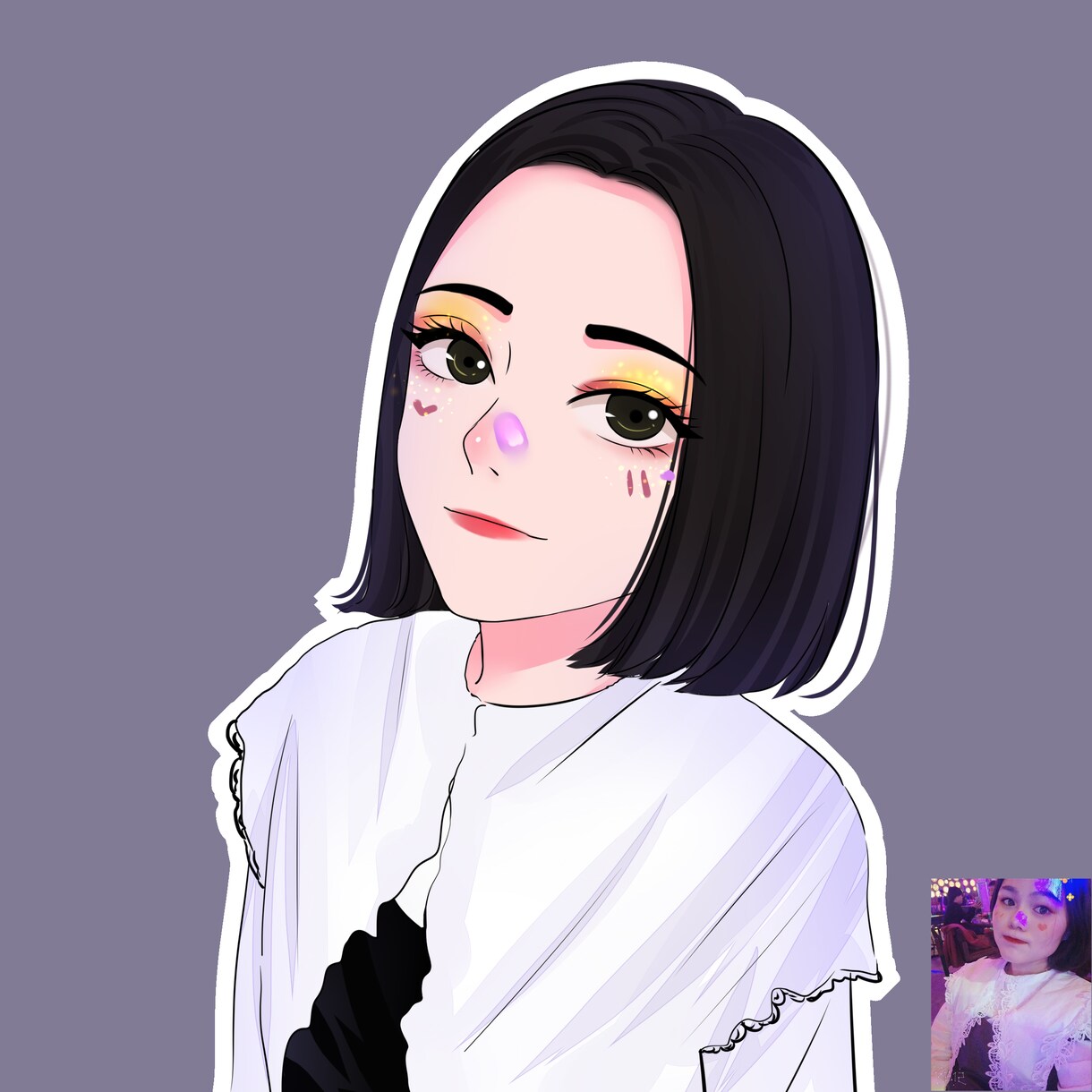 綺麗な似顔絵を描きます お写真を元に似顔絵イラストをお描きします！ イメージ2