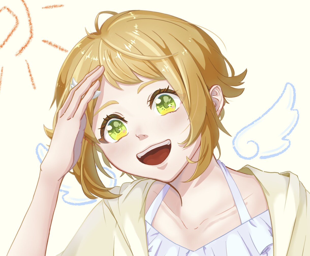 明るくて可愛いSNSアイコン制作します デフォルメ可/男女どちらでもOK！ イメージ1
