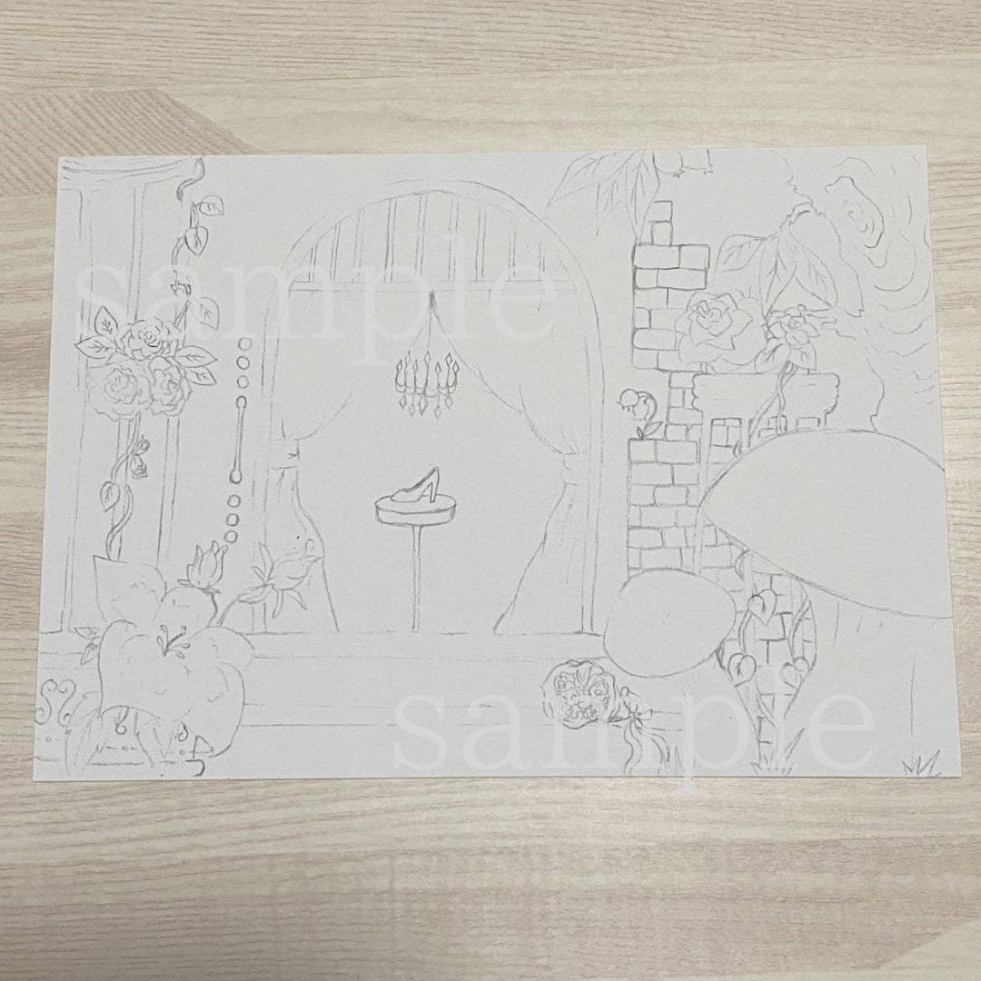 塗り絵や観賞用の手描きイラストお描きします 大人の塗り絵や子供用塗り絵・個人観賞用のイラストを描きます！ イメージ2