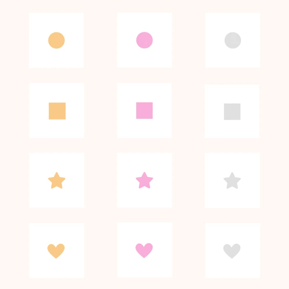 シンプルなステッカー素材セットを提供します Canva対応のやさしい色味。初心者にも使いやすい。 イメージ1