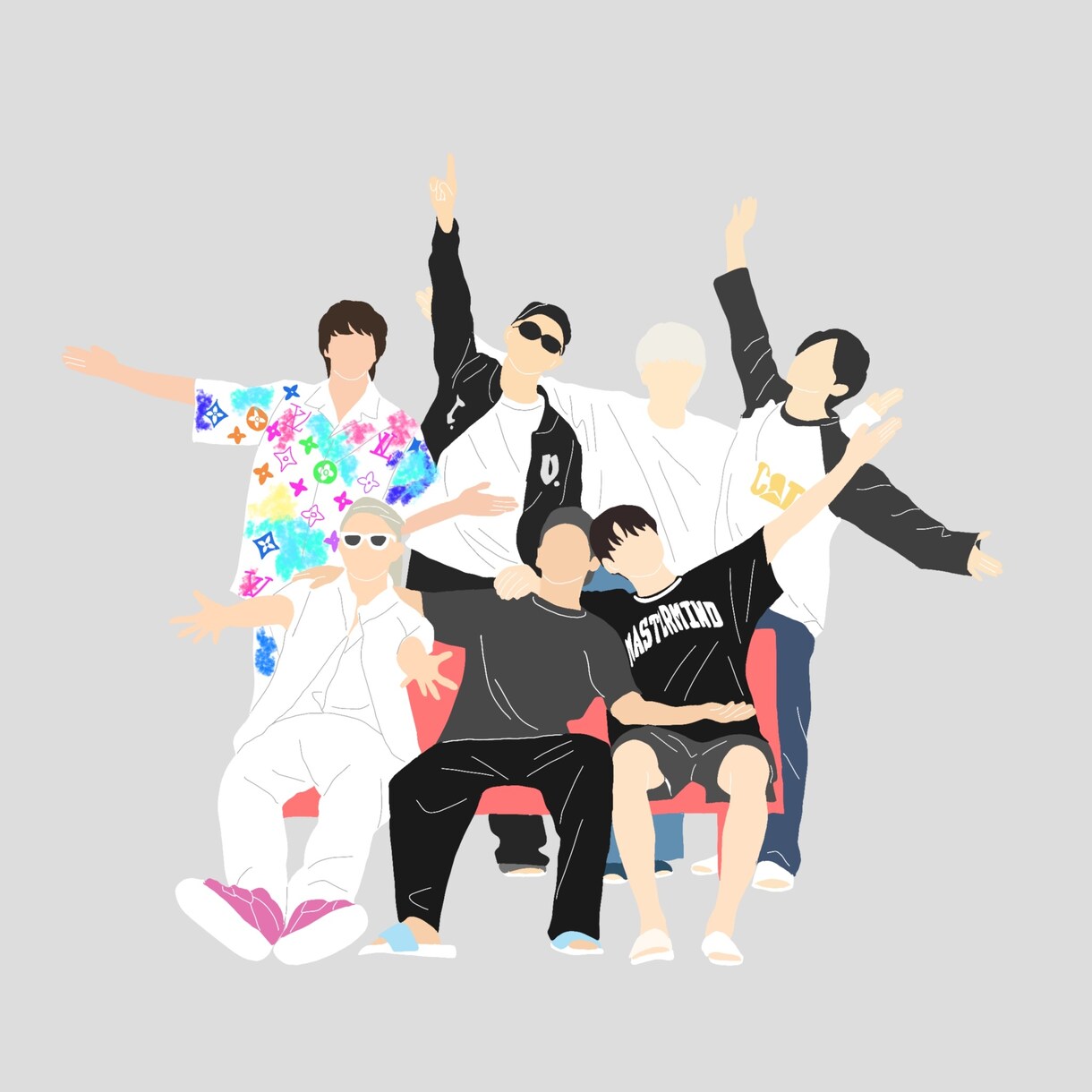 お気に入りのお写真をイラストに致します モノクロ線画とカラー塗りイラストお選びできます♡ イメージ2