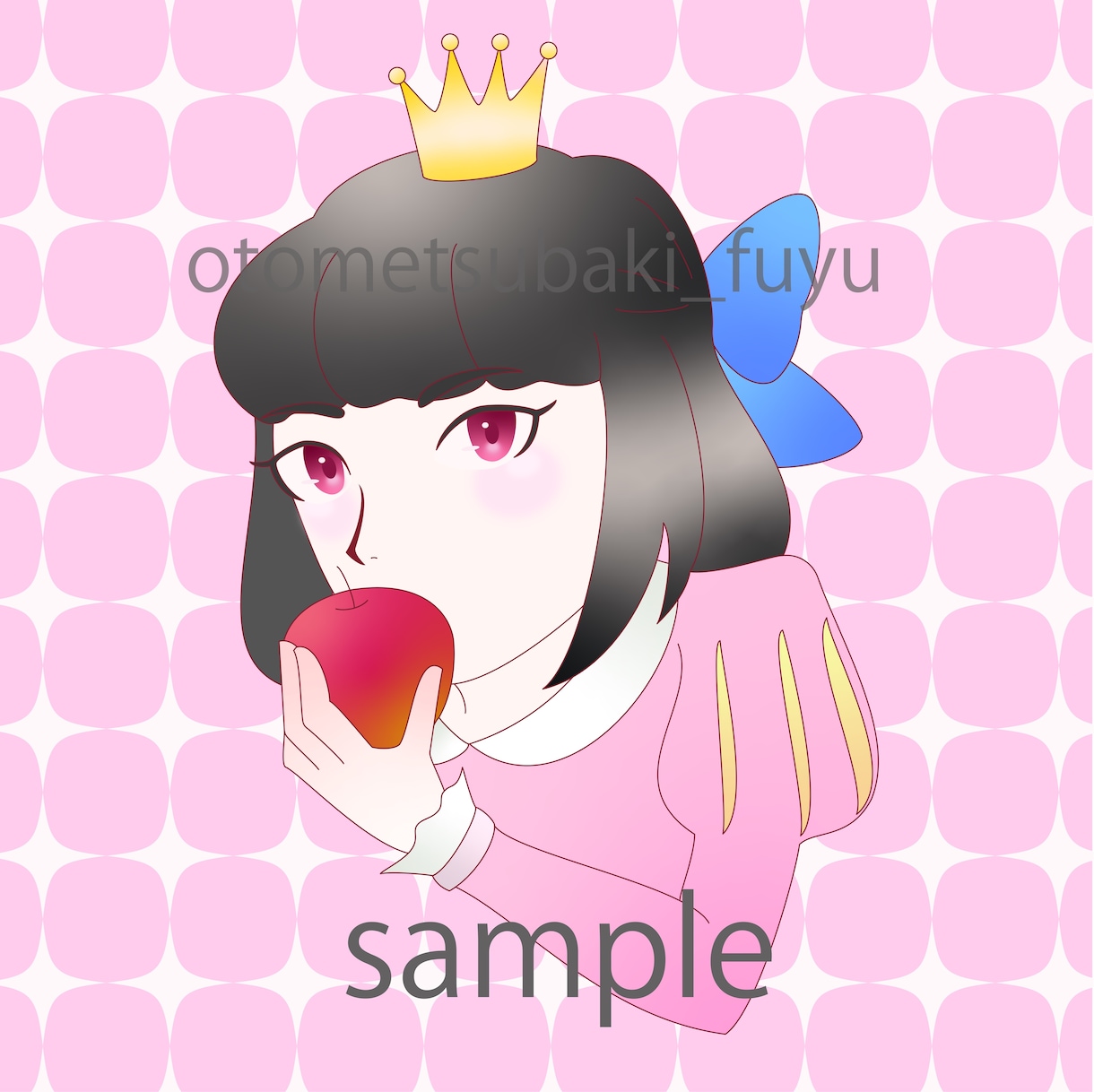おしゃれでかわいい女性のSNS用アイコンを作ります SNSなどで使える似顔絵(アイコン)を描きます。 イメージ7