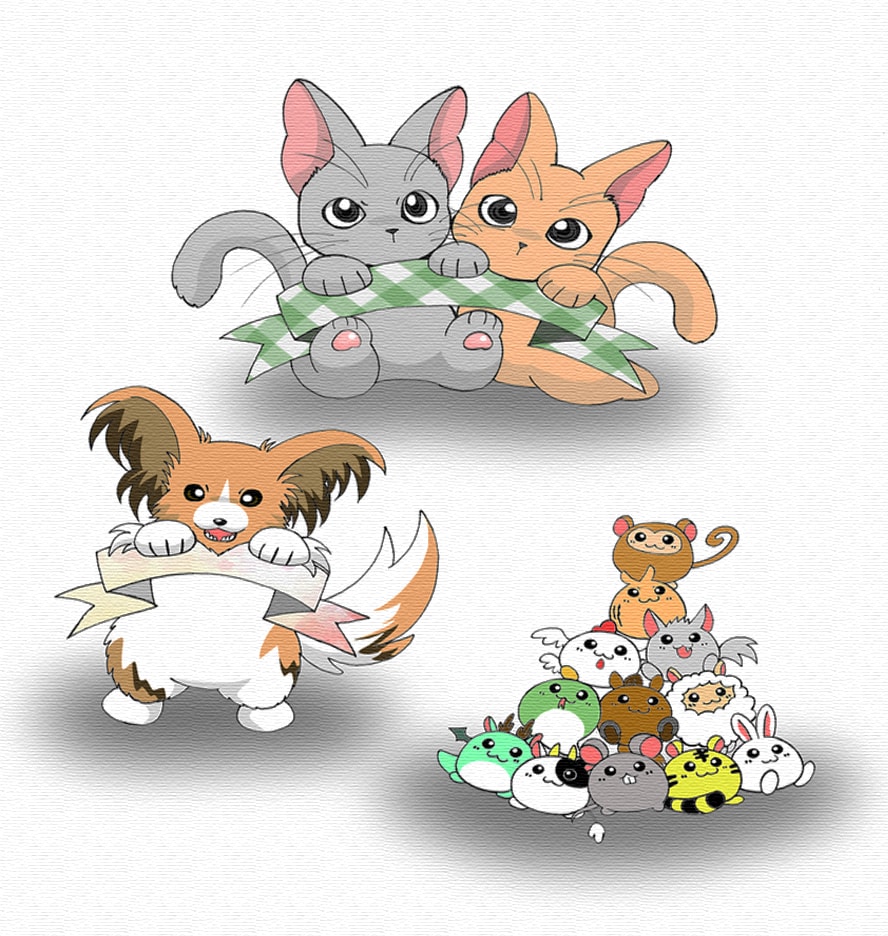 ＳＮＳ等のアイコン作成致します。ご自慢のペットをイラスト化してみませんか？ イメージ3