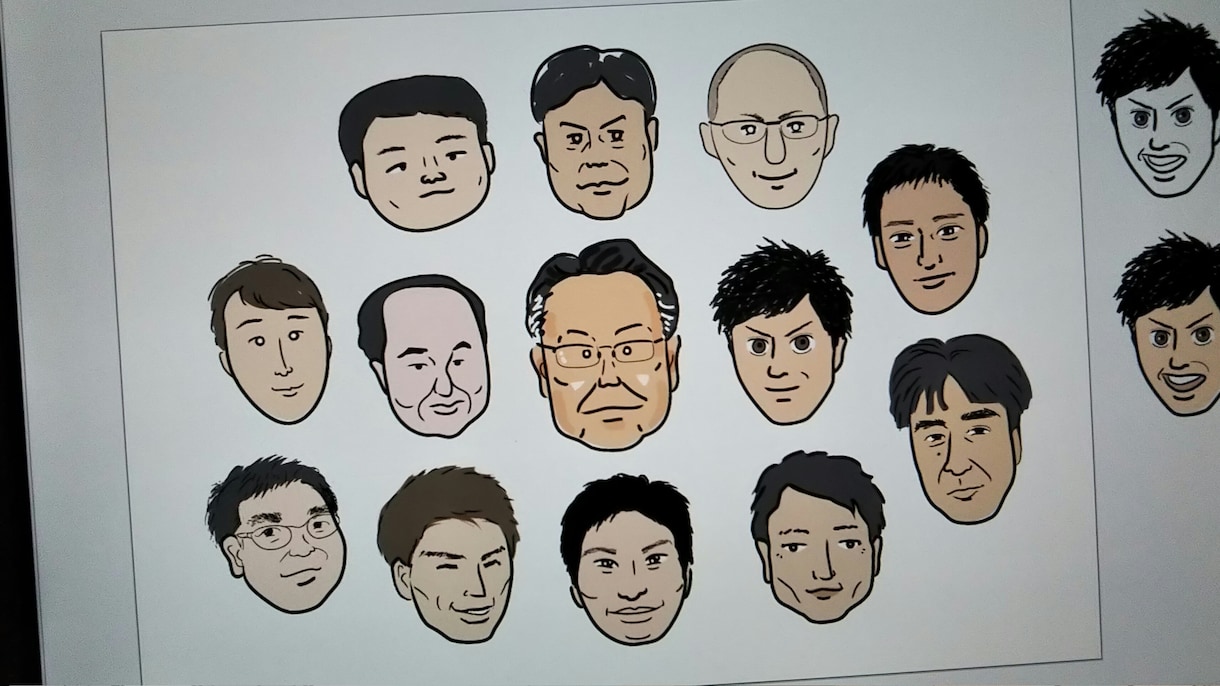ビジネス似顔絵 描きます ☆好感度大♪デフォルメしずぎないシンプル似顔絵 イメージ2