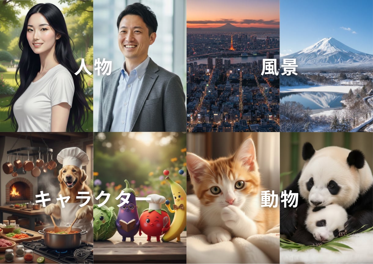 最短当日納品｜理想のAI画像生成代行します お試し価格で、AIをもっと身近に イメージ1