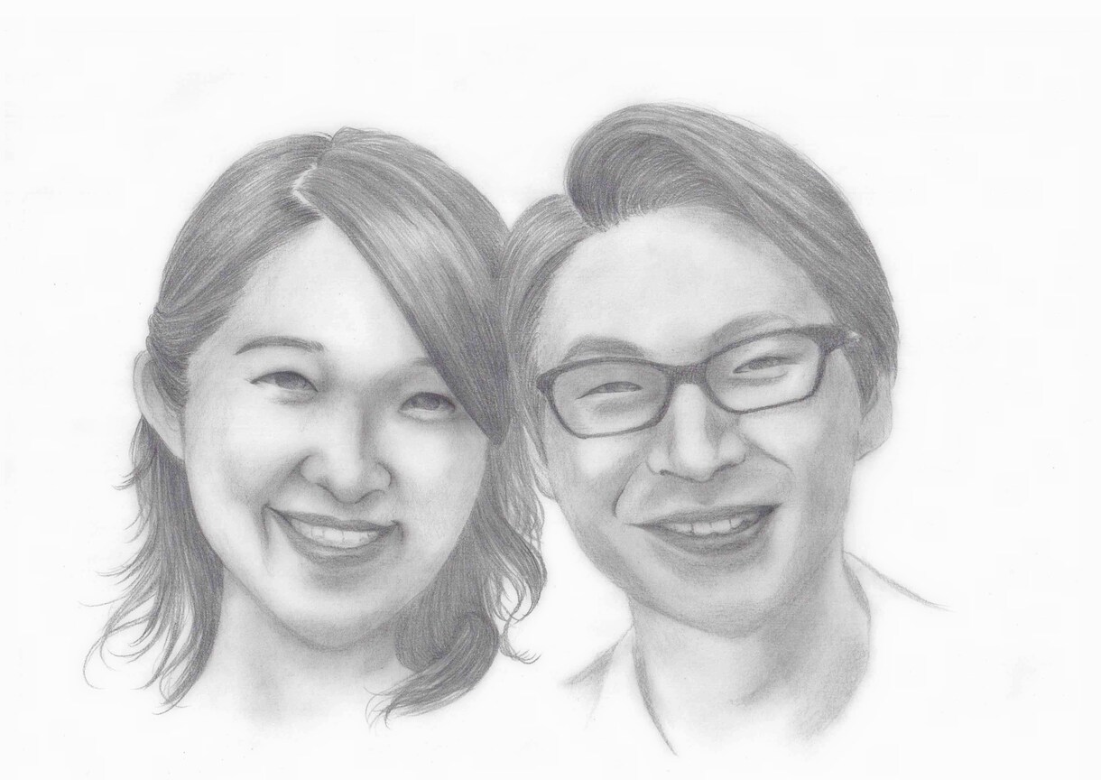お写真をもとに鉛筆画をお描きします 大事なご家族や忘れられない一瞬の表情を柔らかな絵に イメージ6