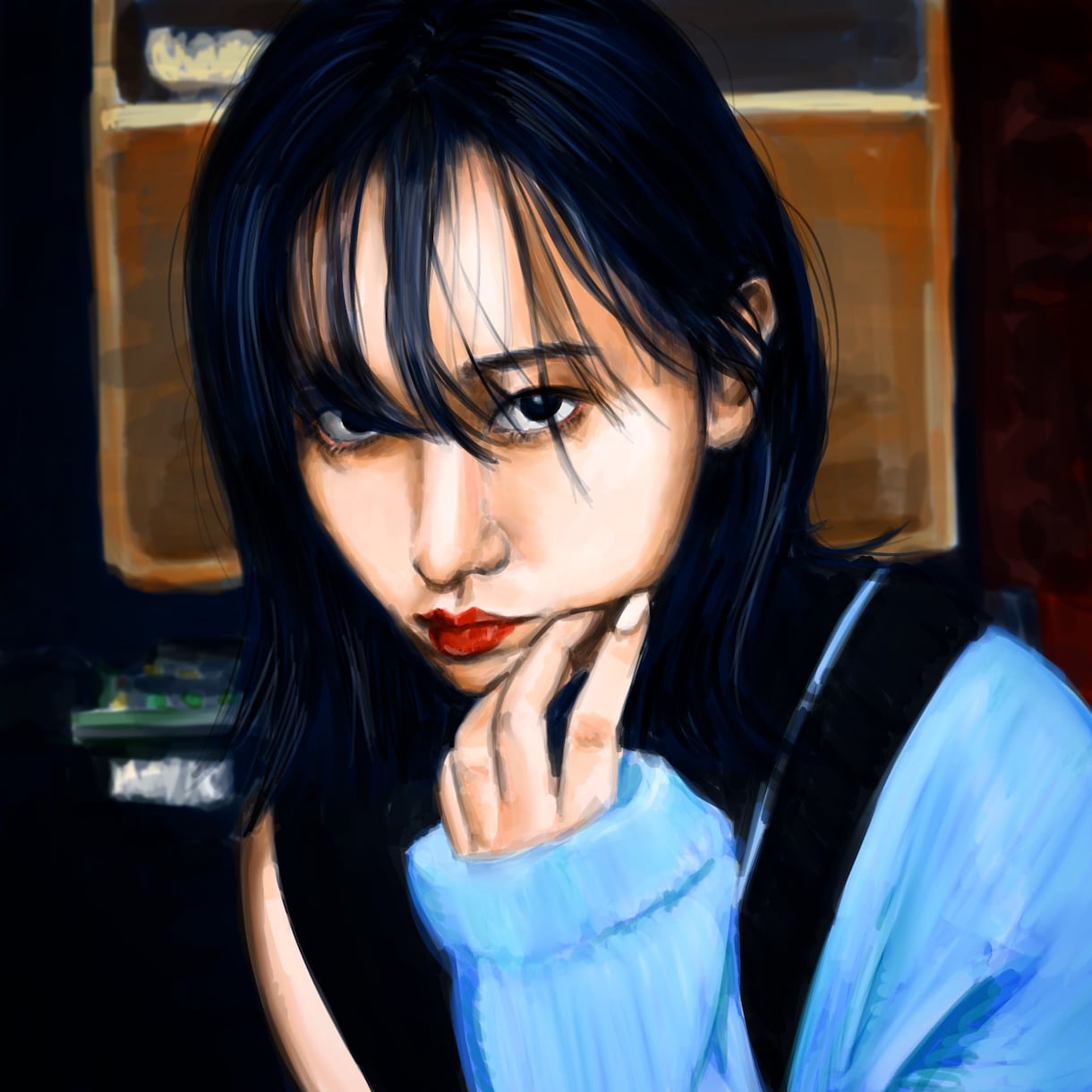 かっこいいクールなリアル系の似顔絵を描きます 家族、友人、推しにクールな似顔絵をプレゼントしてみませんか？ イメージ7