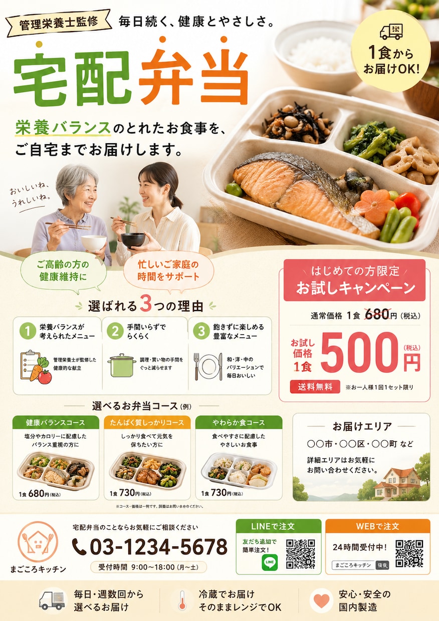 初めてでも安心の集客チラシ制作します 丸投げOK！わかりやすくサポート イメージ2