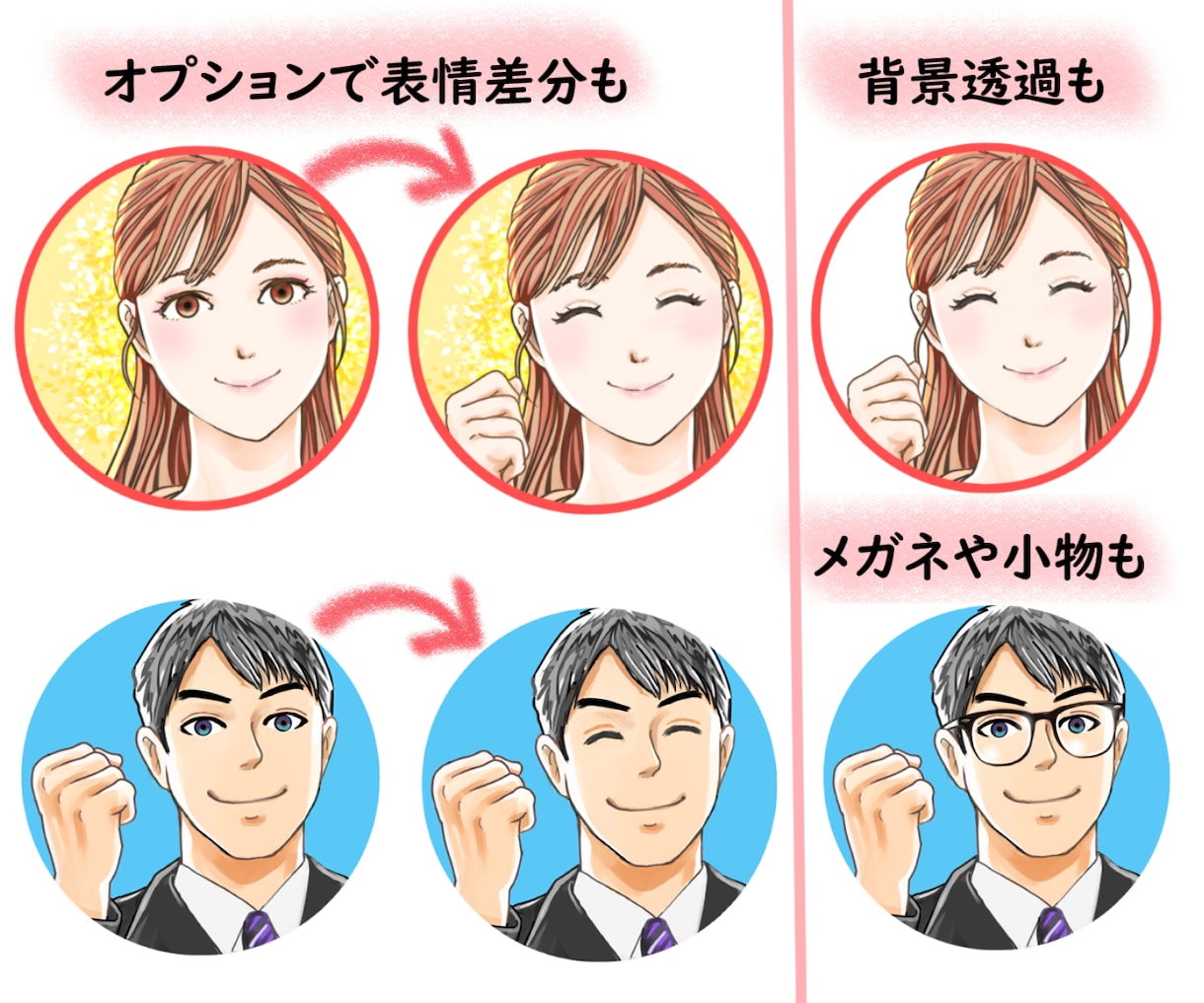 フォロワーが増える！開運アイコン描きます 先着10名様まで風水カラーをサービス！ イメージ3