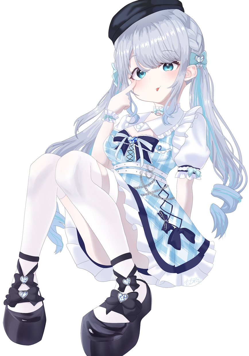 もっちりお肌の可愛いイラスト描きます 肌、服、髪、などの質感表現にこだわった一枚絵を描きます イメージ2