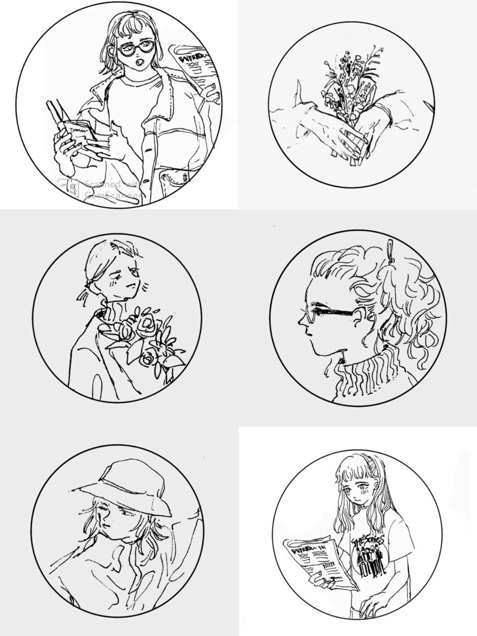 シンプルだけど目を惹くおしゃれなイラスト描きます アイコン　似顔絵　イラスト　グッズ　チラシ　CDジャケット等 イメージ7