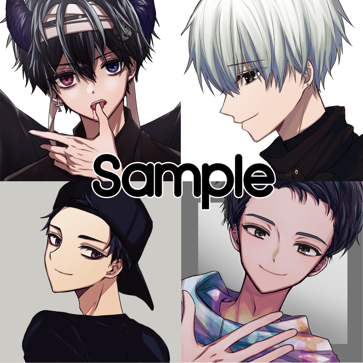 お好みのアイコンイラスト描きます SNS、ブログ等様々な用途でお使い下さい☽*⋆゜ イメージ3