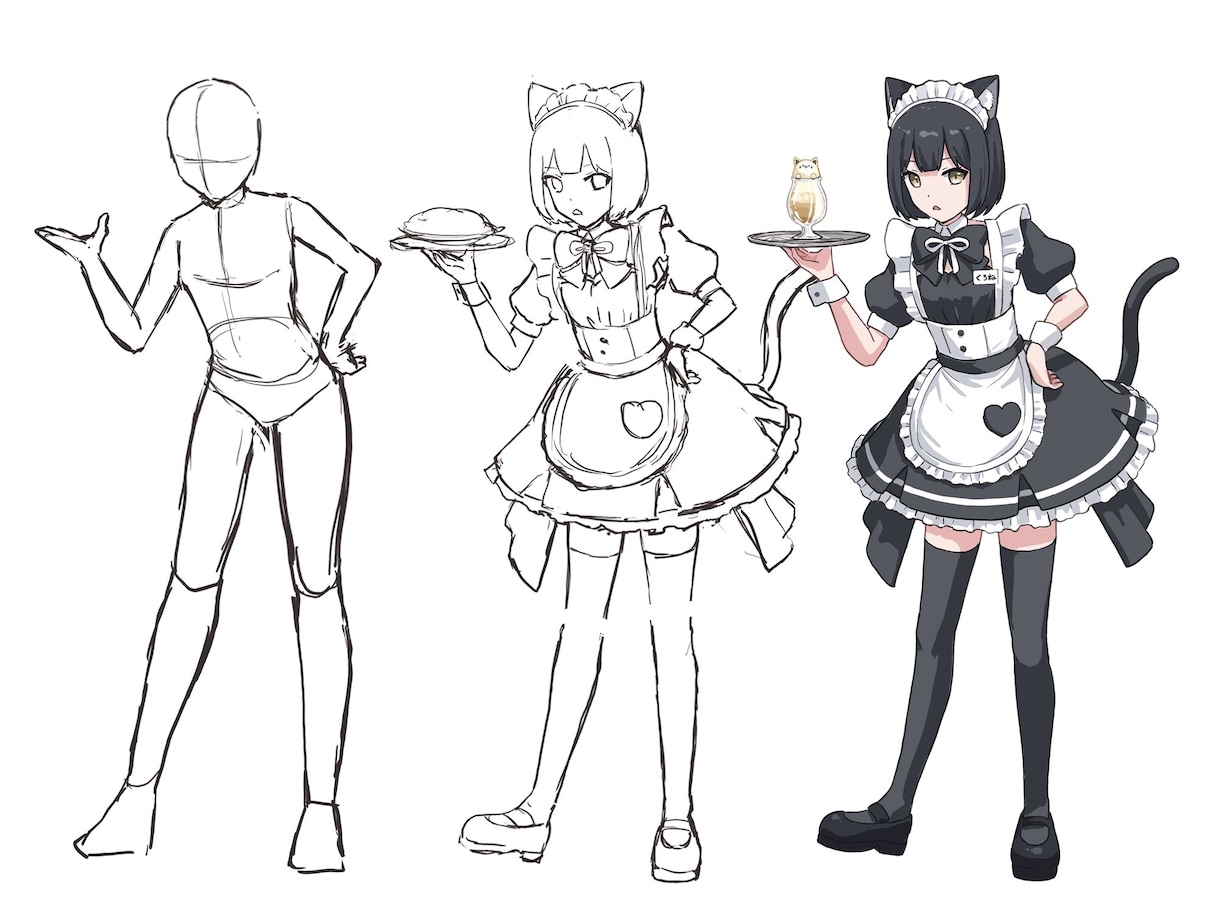 全身立ち絵制作致します お手頃価格の全身立ち絵を短納期で一発納品いたします！ イメージ2