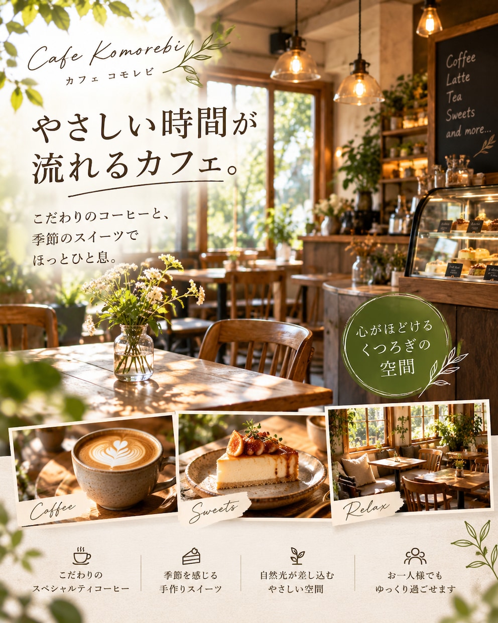 カフェ・飲食店向けSNS投稿画像を制作します 新商品や店舗の魅力を伝える画像を1枚1,500円で制作！ イメージ4