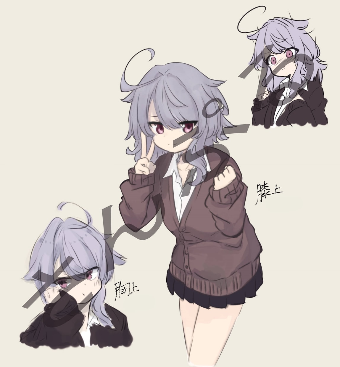 イラスト全般お受けします アイコン、立ち絵、サムネ用、顔のみ線画のみ等なんでも！ イメージ6